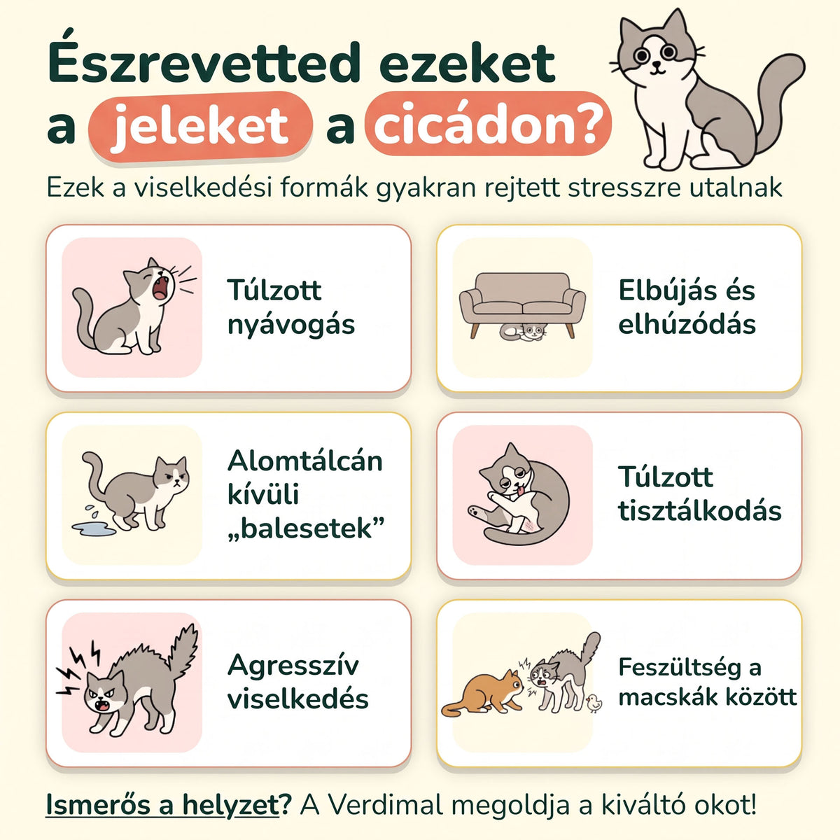 Verdimal - Cica Stresszoldó Párologtató
